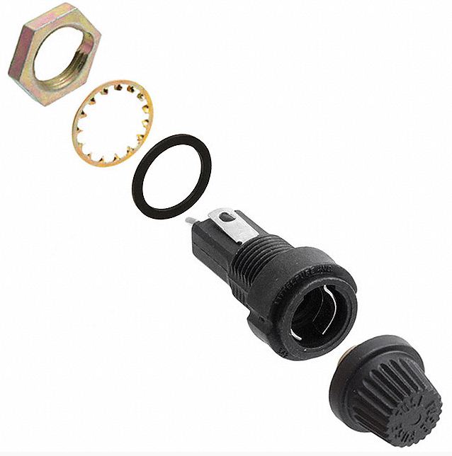 thumbnail image 2 of CEA-FH9 Block-Style Fuse Holder For 3AG / AGC Glass & Ceramic Fuses – 30A, 250V (Open Box) 2 of 5