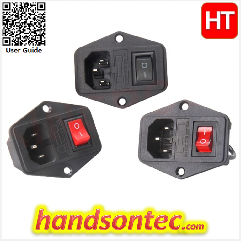 3 Pin 250vac15a Fuseswitch Power Socket Handson Tech 