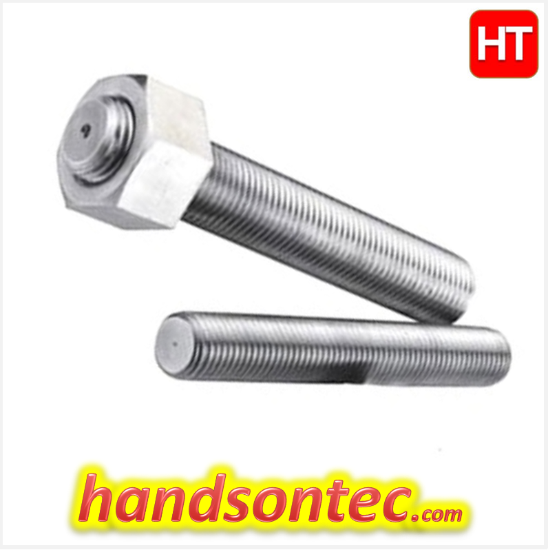 Supermotorparts 2pcs 304 Stainless Steel Fully Threaded Rod M8 Screw 500mm Plain Head