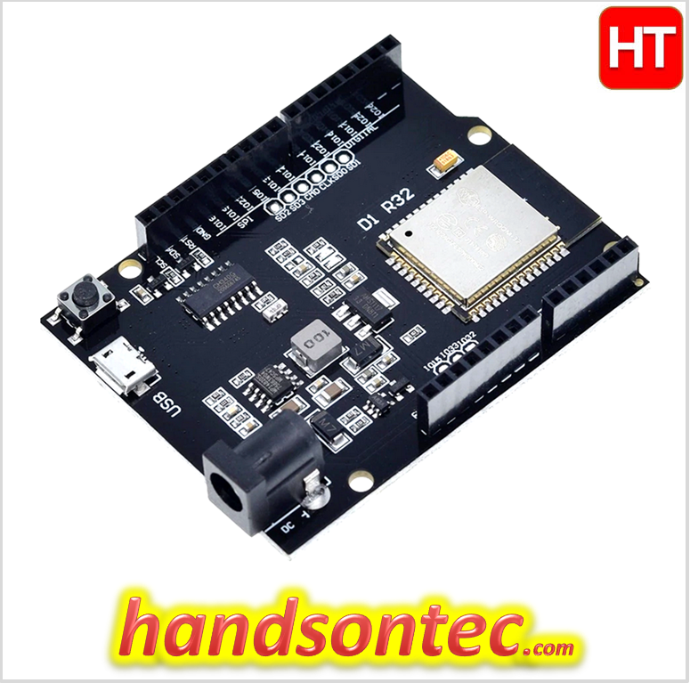 Wemos D1 R32 Esp32 Wi Fi And Bluetooth Board Handson Tech 6701