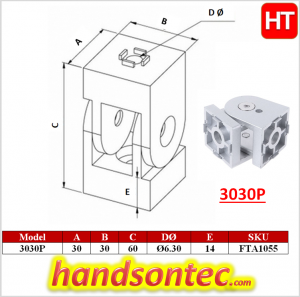 Swivel Pivot Joint for 3030 Structure Profile – HandsOn Tech